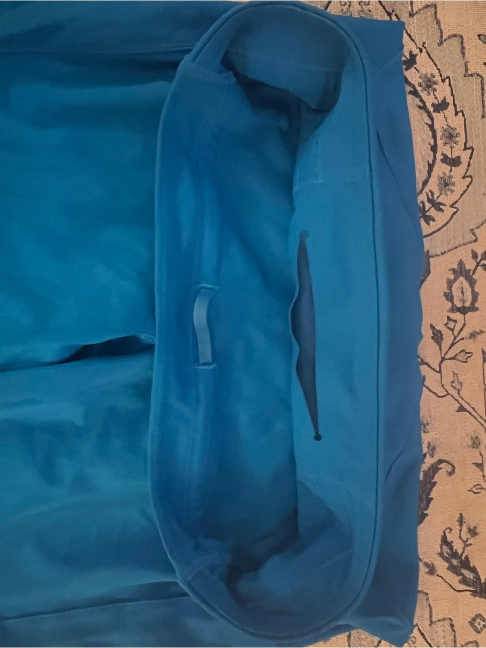 lululemon Fast and Free High-Rise Crop leggings teal shade size 8 - Picture 6 of 6
